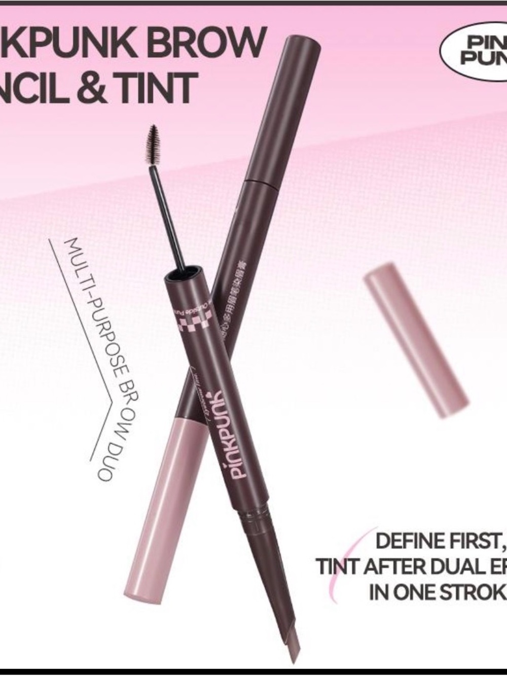 Brow Pencil Pinkpunk- shade 01, duo.